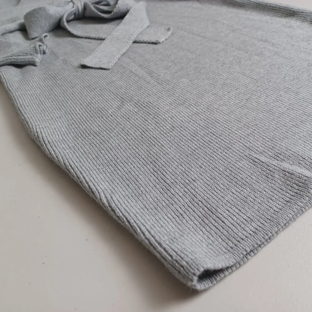 Crossover V-neck Mini Sweater Dress - Picture 7 of 15